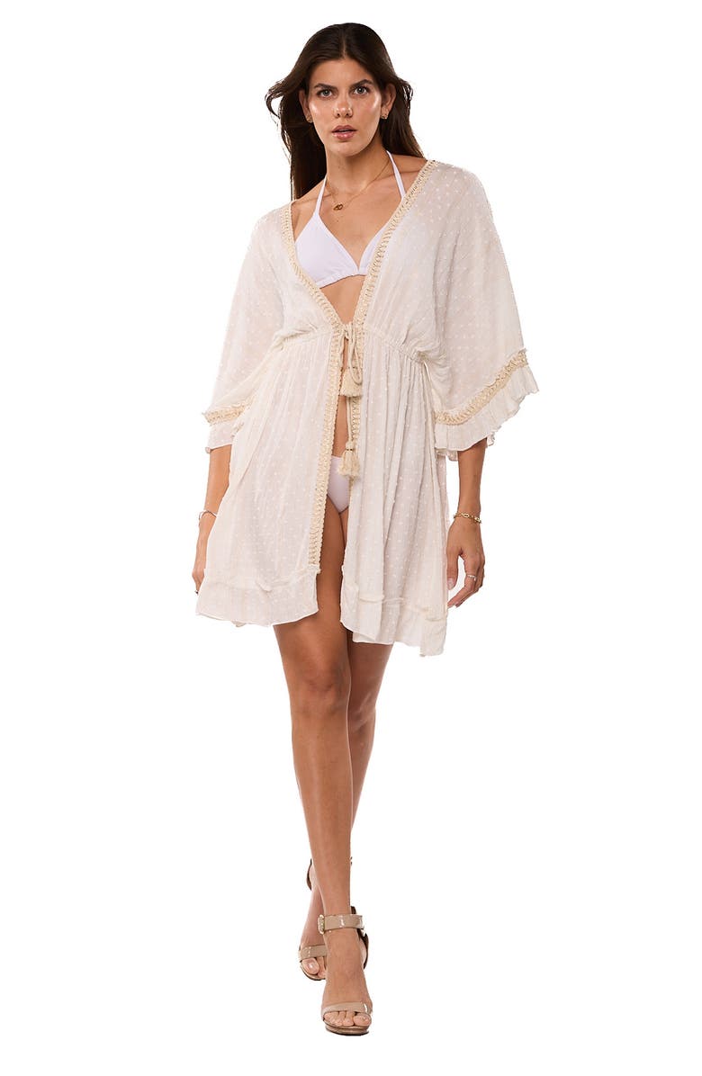 RANEES Cover-Up Duster, Alternate, color, Beige