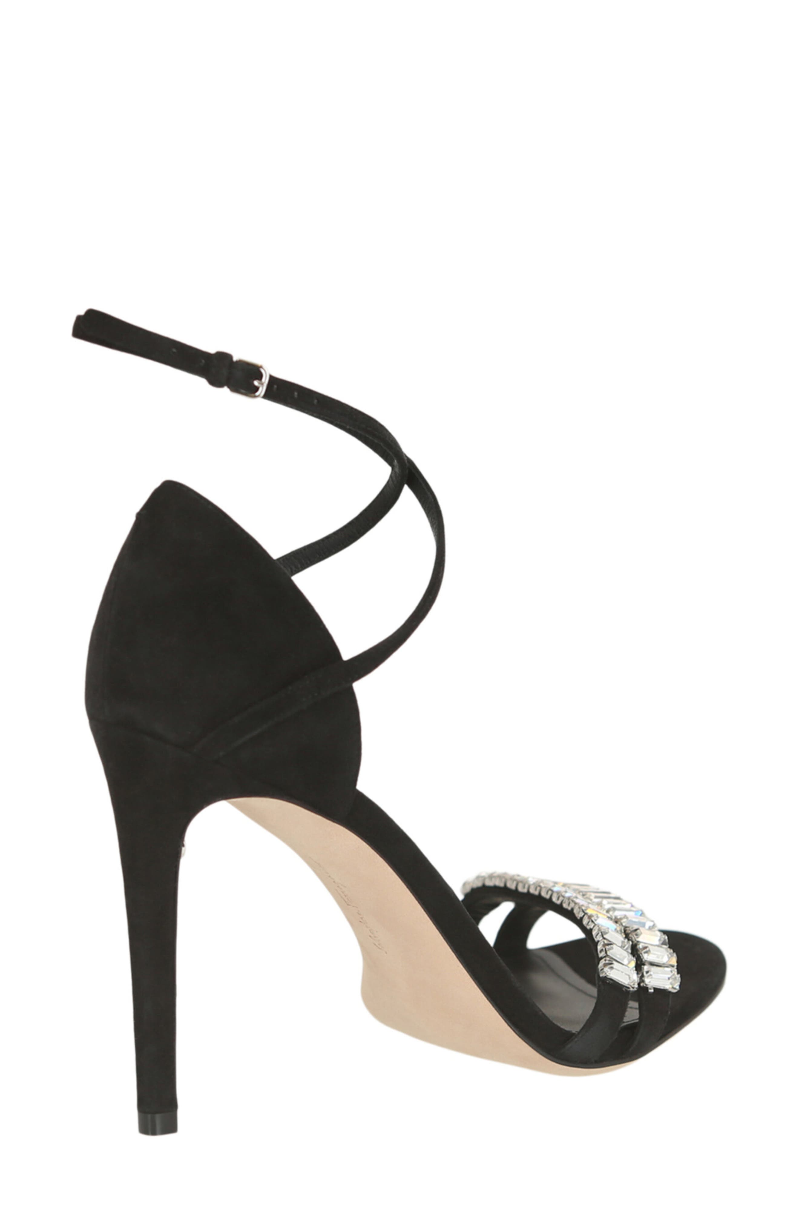 FERRAGAMO Ines Ankle Strap Sandal, Alternate, color, Black