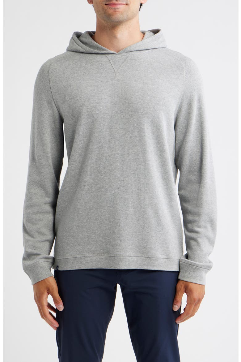 Cotton Blend Hoodie, Main, color, LIGHT GRAY