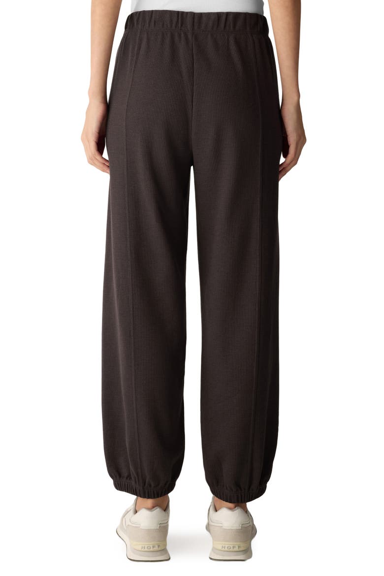 Waffle Ankle Jogger Pants, Alternate, color, COFFEE