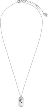 Sterling Forever Birth Flower Pendant Necklace