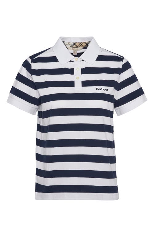 BARBOUR BARBOUR ASHBOURNE STRIPE STRETCH COTTON POLO SHIRT 