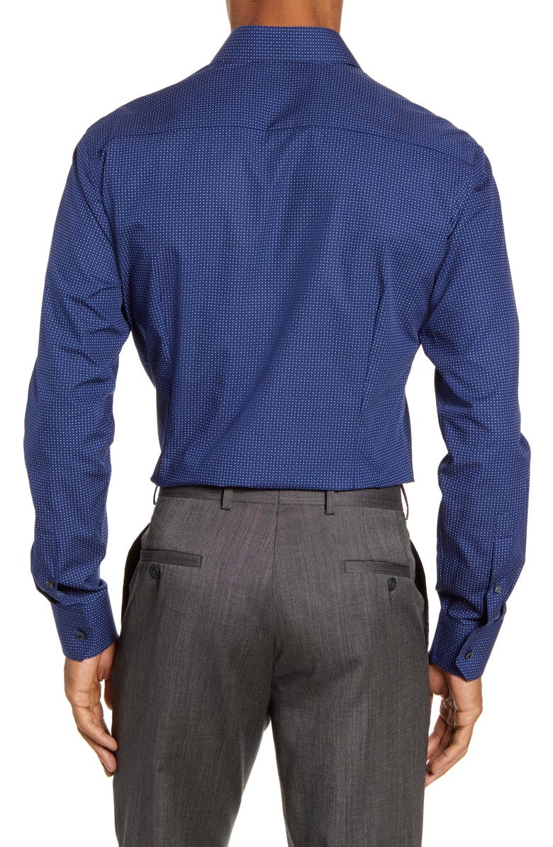 Eton Slim Fit Microdot Print Dress Shirt, Alternate, color, 