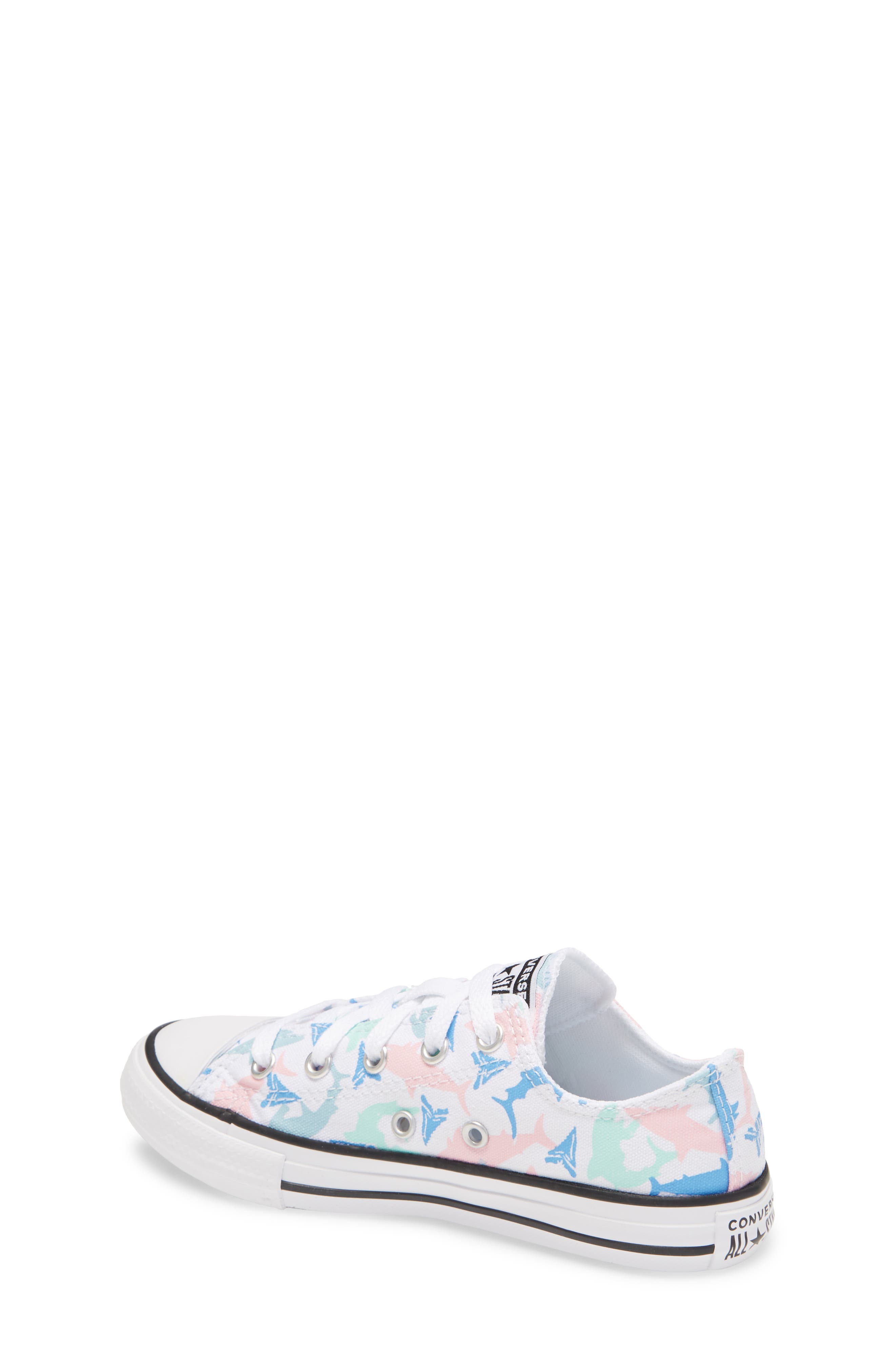 Converse Chuck Taylor<sup>®</sup> All Star<sup>®</sup> Shark Low Top Sneaker, Alternate, color, 