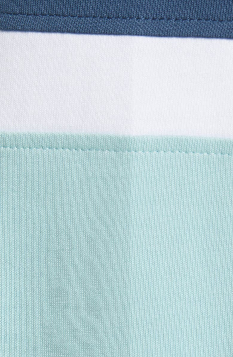 New Balance Prep Stripe Zip Rugby Shirt, Alternate, color, 