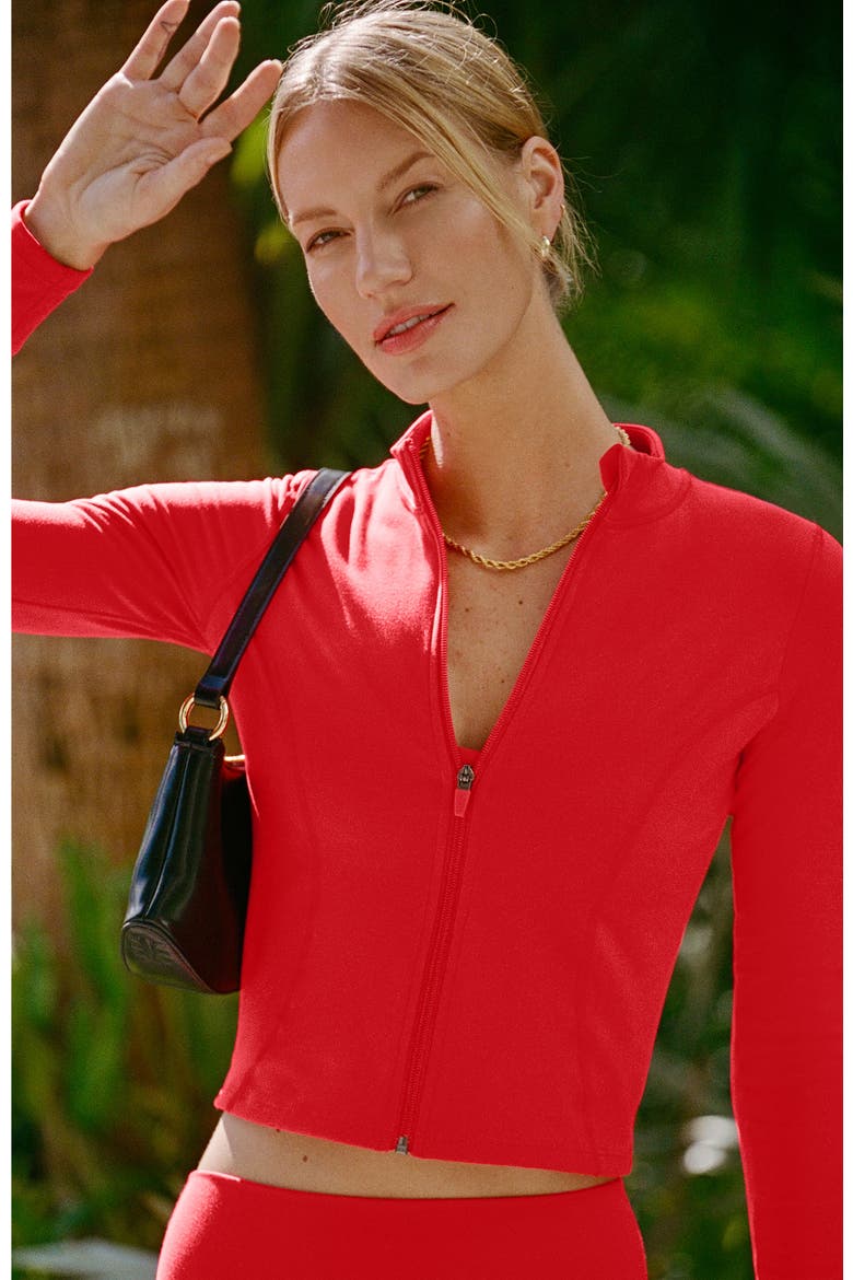 Zip Up Jacket, Alternate, color, Cherie