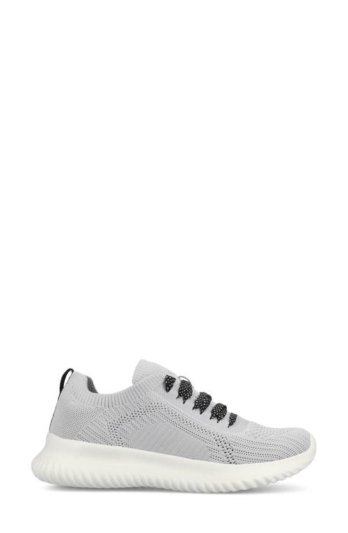Shop Journee Collection Brena Knit Sneaker In Grey