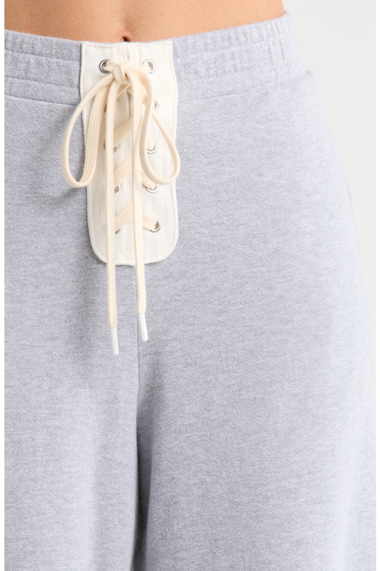 Football Wide Leg Sweatpants, Alternate, color, HEATHER GREY