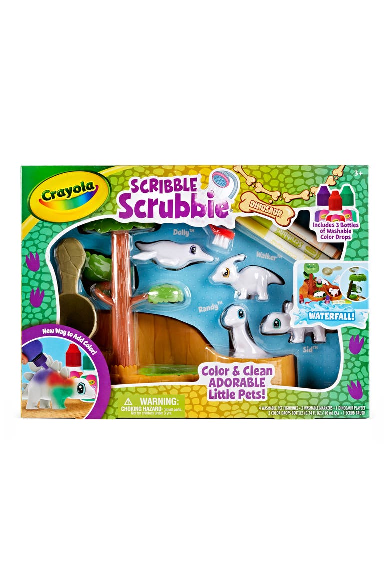 Scribble Scrubbie Dinosaurs Waterfall Playset, Alternate, color, NONE