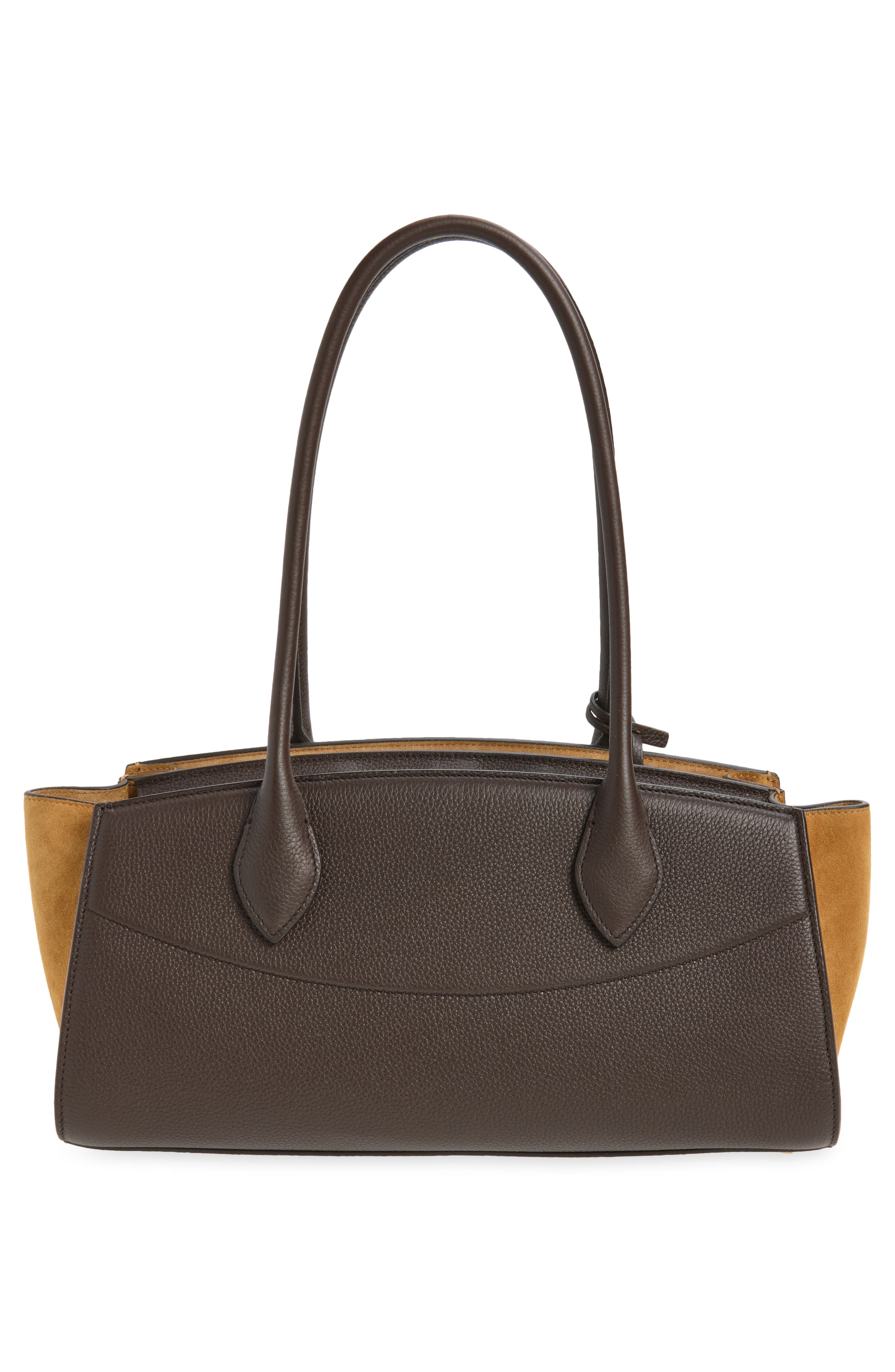 Medium Studio Soft Leather East/West Bag, Alternate, color, TESTA DI MORO NATURALE