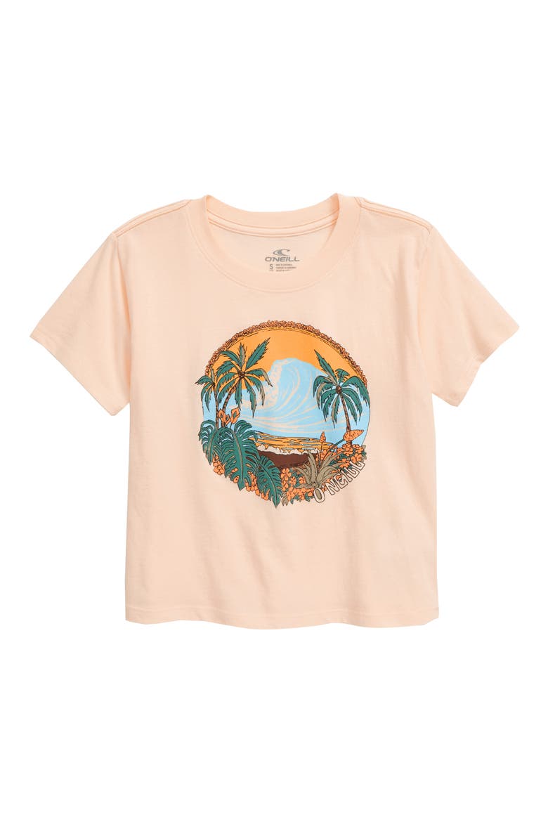 Secret Spot Graphic Tee, Main, color, VANILLA CREAM