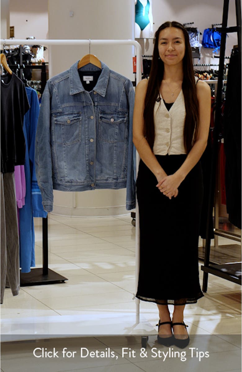 Landon Padded Denim Trucker Jacket, sales video thumbnail