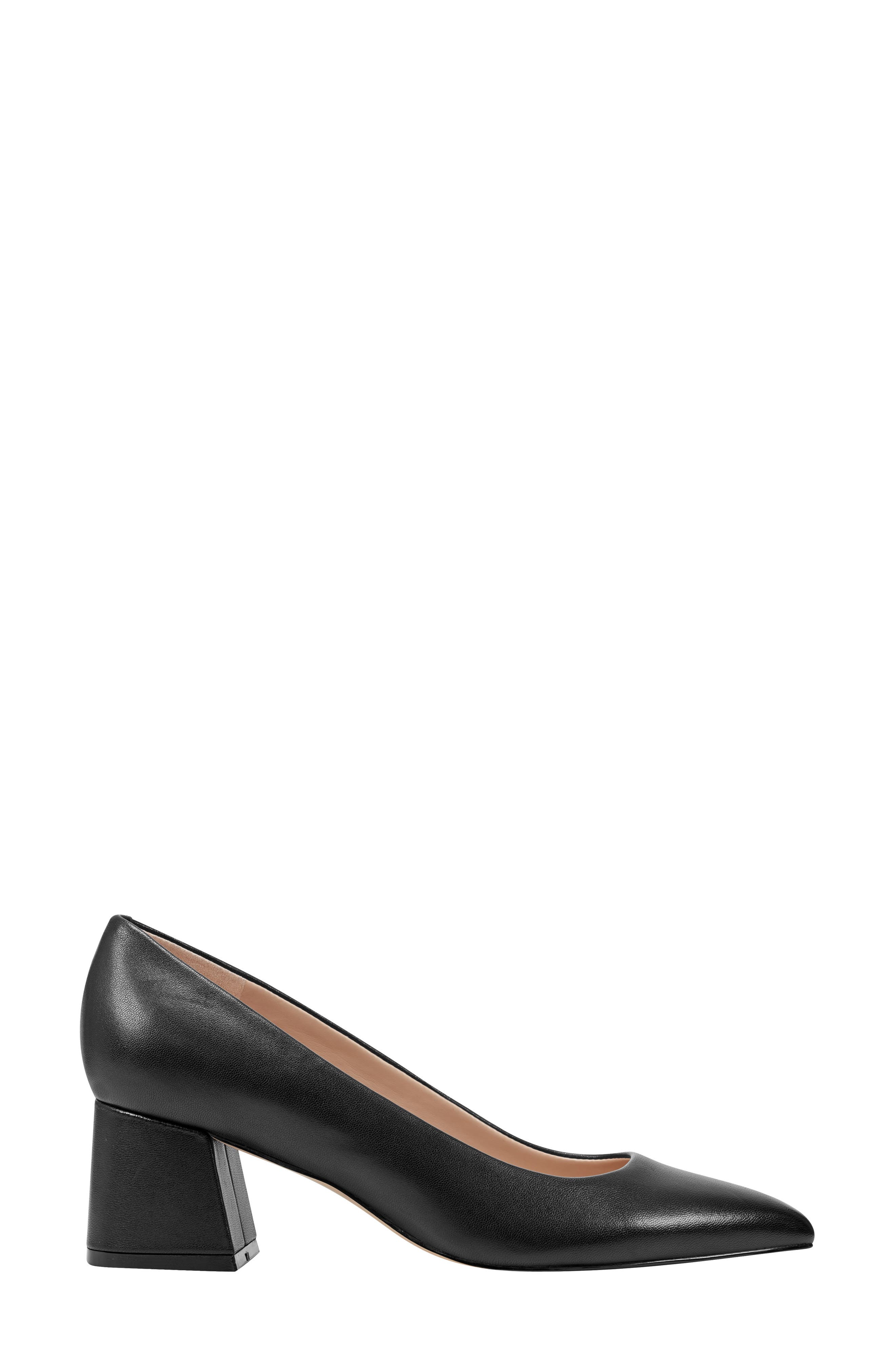 Marc Fisher LTD Lewisa Pointed Toe Pump, Alternate, color, Black Leather