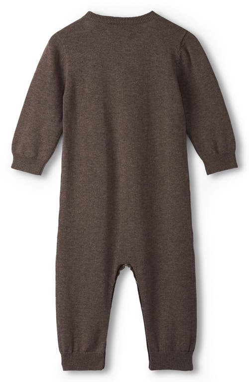 Hatley Duck Decoy Sweater Romper In Brown