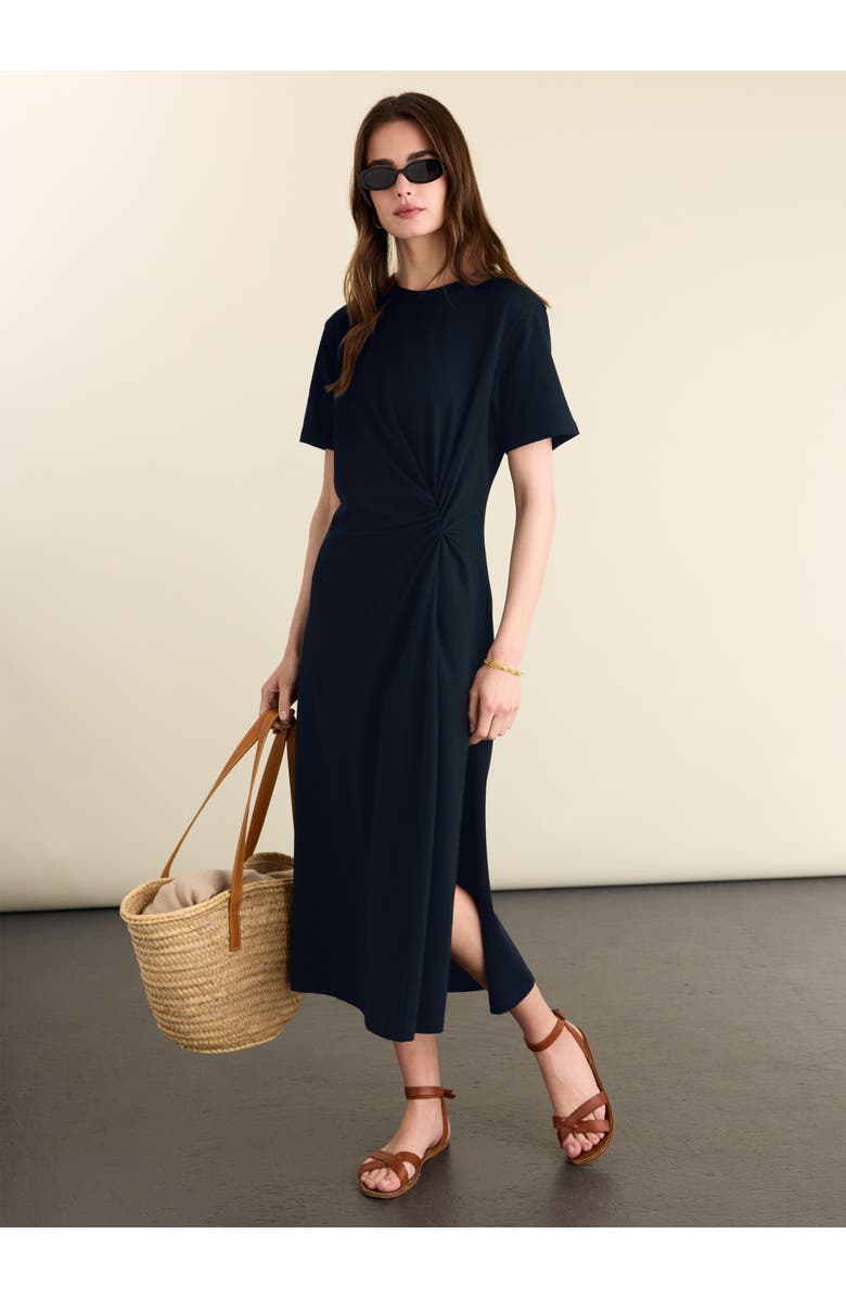 Baukjen Alith T-Shirt Twist Dress, Alternate, color, Classic Navy