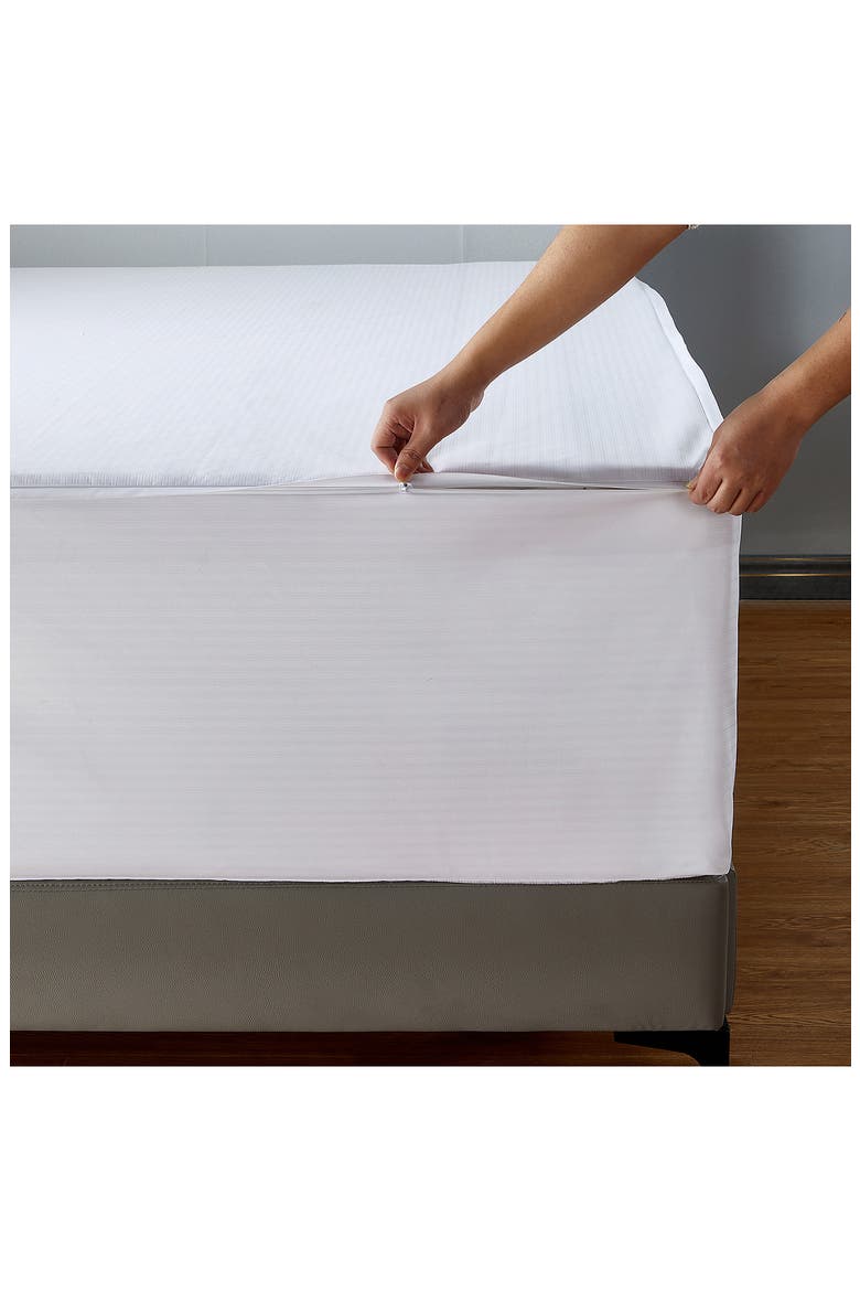 Claritin Allergen Barrier Mattress Cover, Alternate, color, WHITE