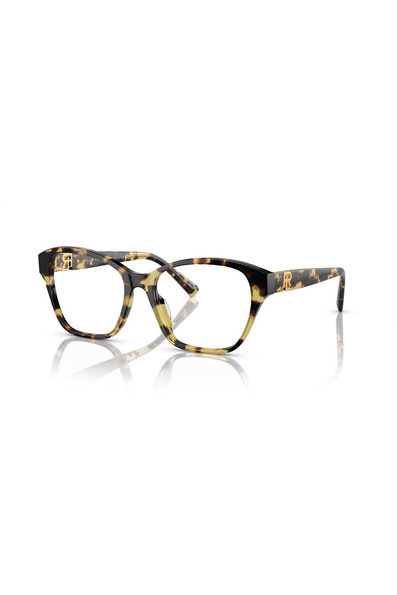 55mm Square optical glasses, Main, color, Tortoise