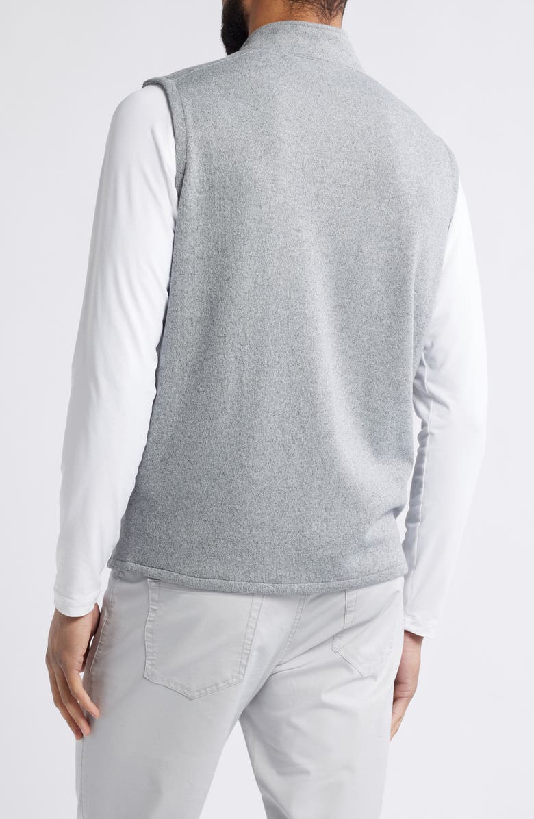 Peter Millar Crown Fleece Sweater Vest, Alternate, color, Gale Grey