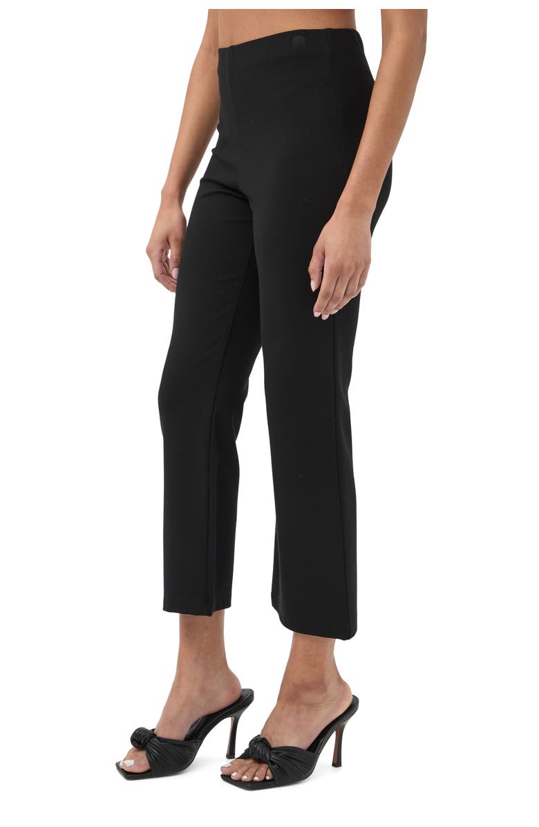 Trina Turk Sorrel Cropped Flare Leg Ponte Pant, Alternate, color, Black