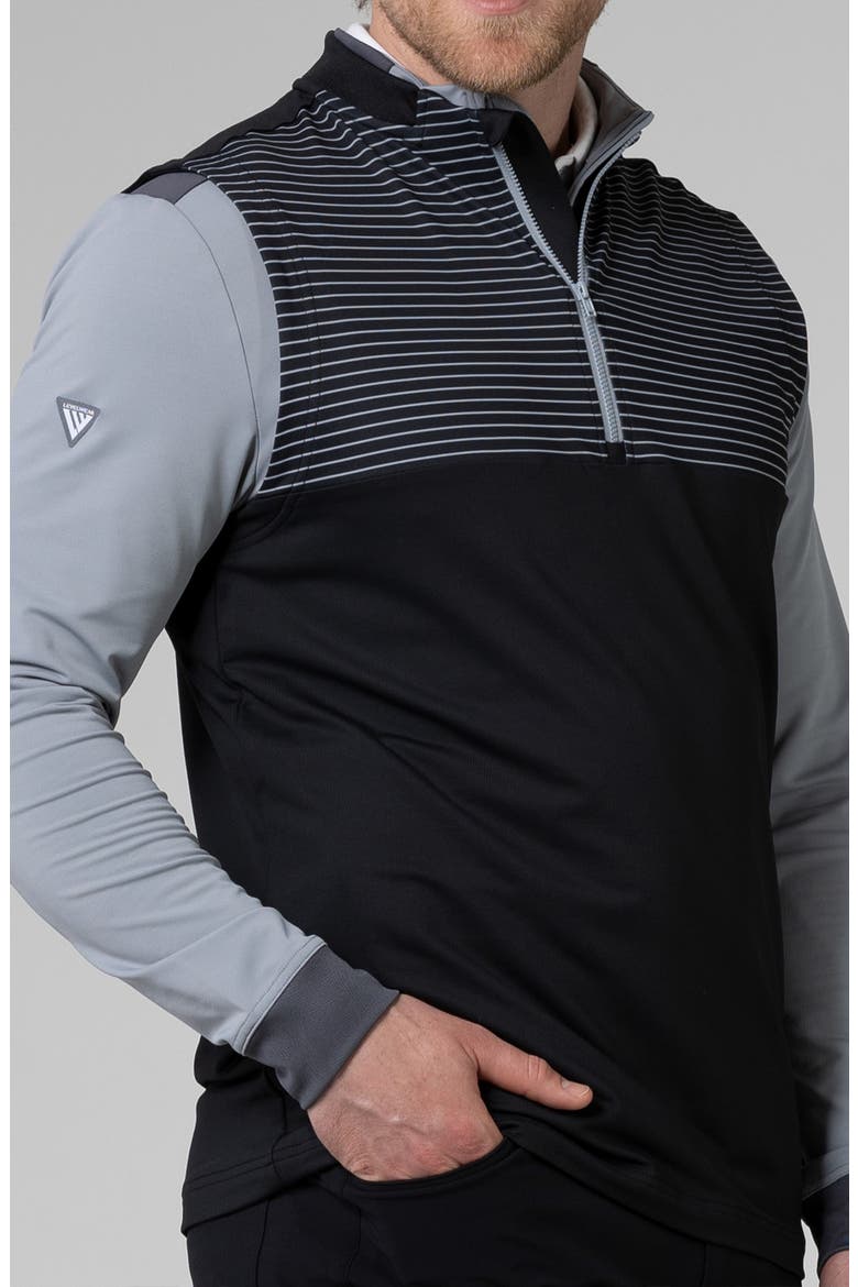 Switch Knit Vest, Alternate, color, BLACK/ PEBBLE