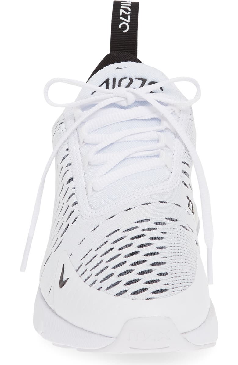 Nike Air Max 270 Sneaker, Alternate, color, White/ Black/ White