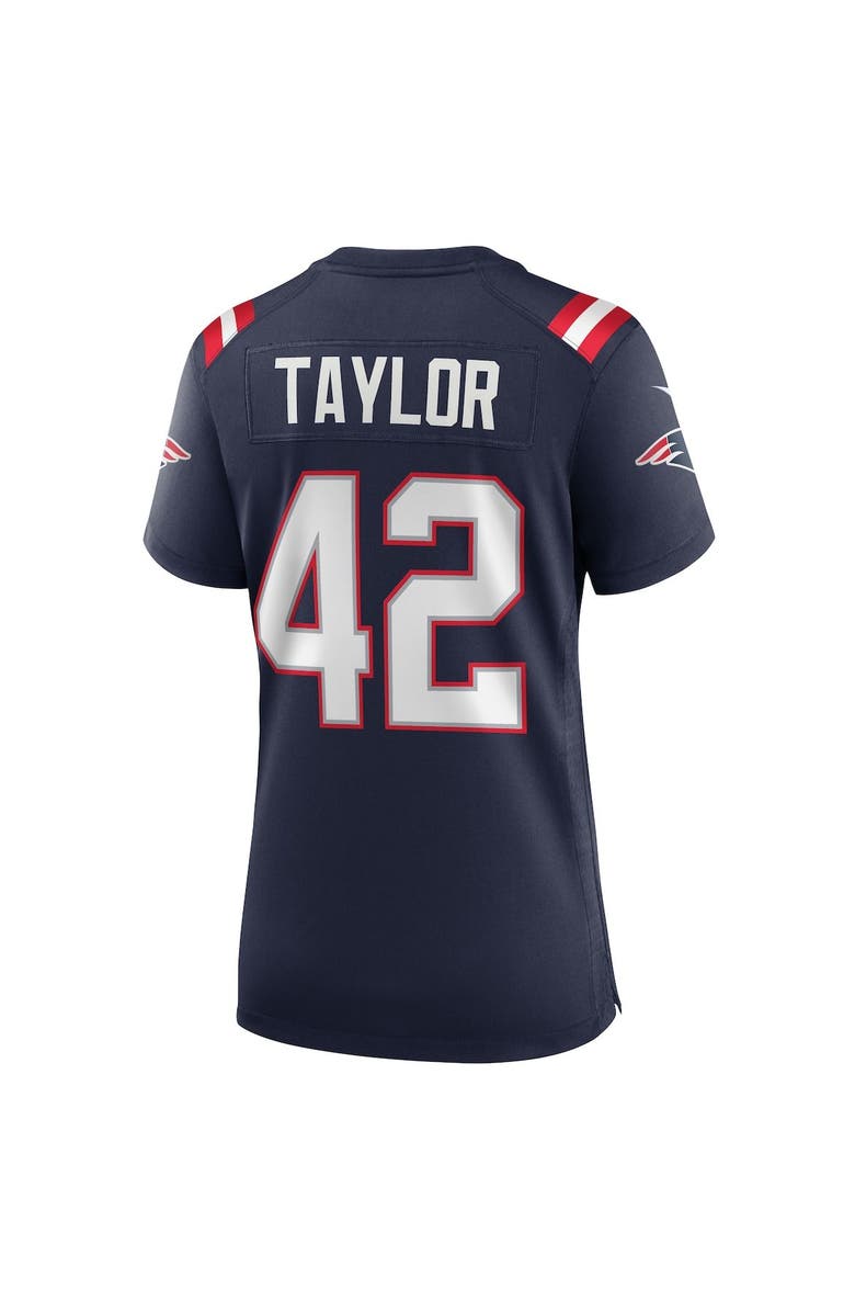 Nike Women's Nike J.J. Taylor Navy New England Patriots Team Game Jersey, Alternate, color, 