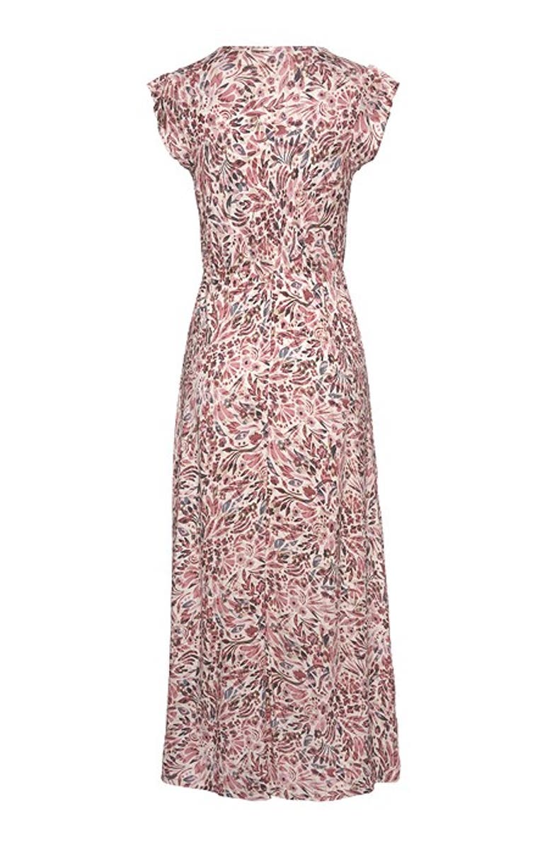 LASCANA Women's Side Slit Maxi Dress, Alternate, color, Rose & Cream