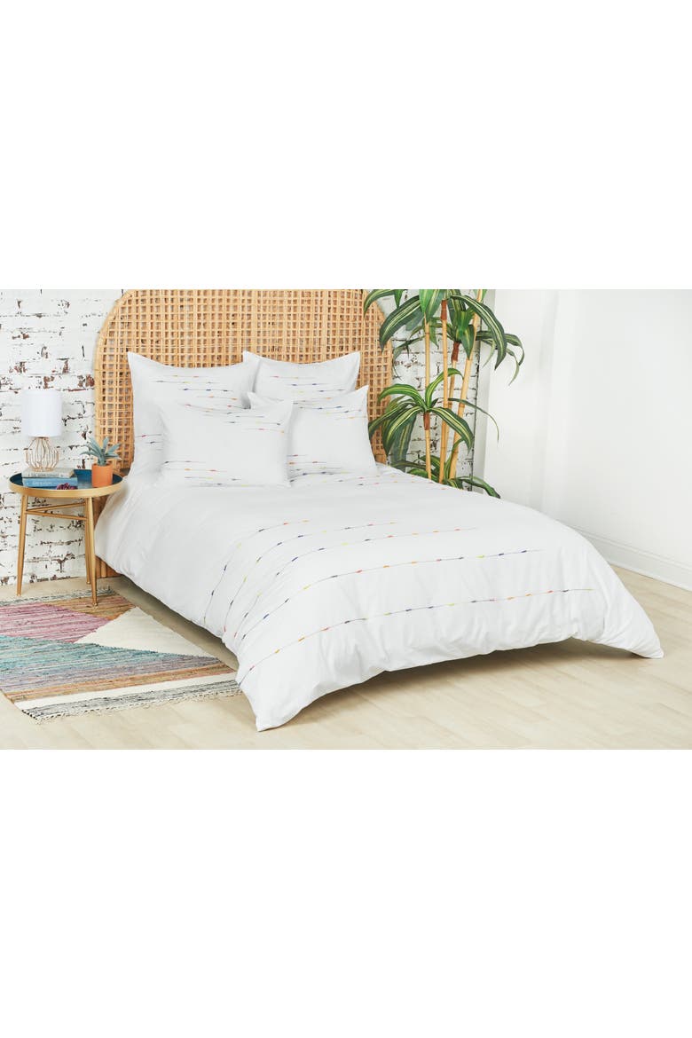 Raina King Duvet Cover, Main, color, White