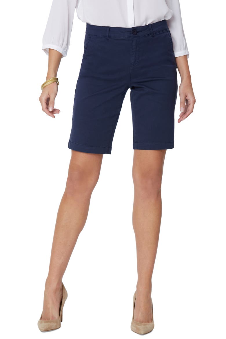 Stretch Twill Bermuda Shorts, Main, color, EVENING TIDE