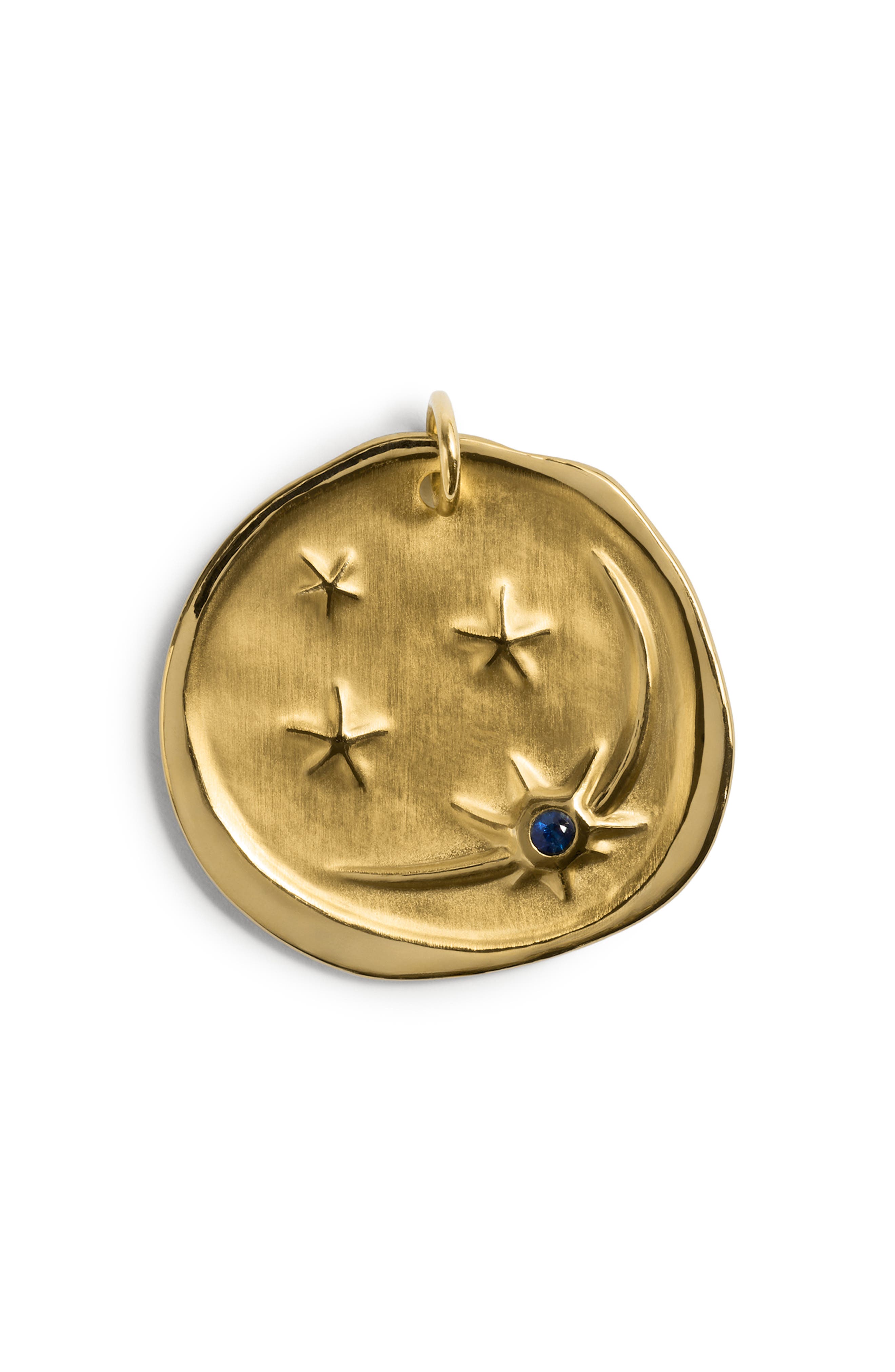 18K GOLD VERMEIL/SAPPHIRE