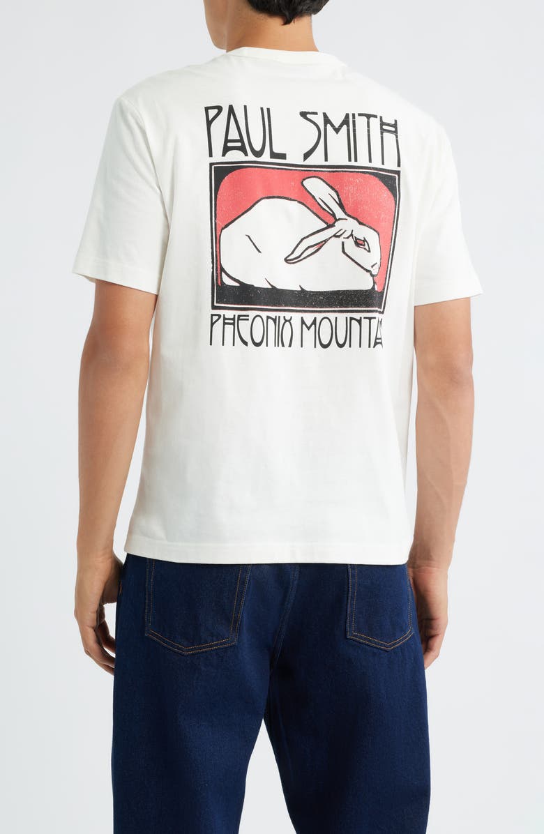 PS Paul Smith Casual Fit Phoenix Mountain Organic Cotton Graphic T-Shirt, Alternate, color, Off White