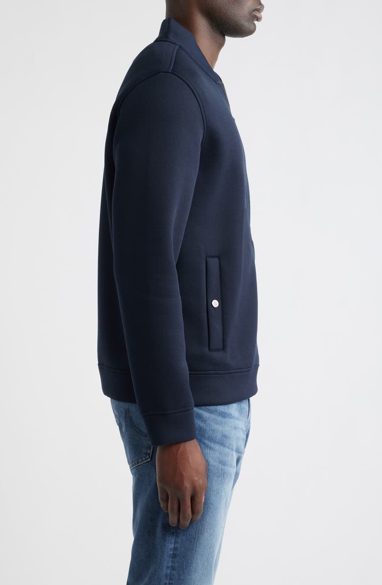 Johnston & Murphy Knit Bomber Jacket, Alternate, color, Navy
