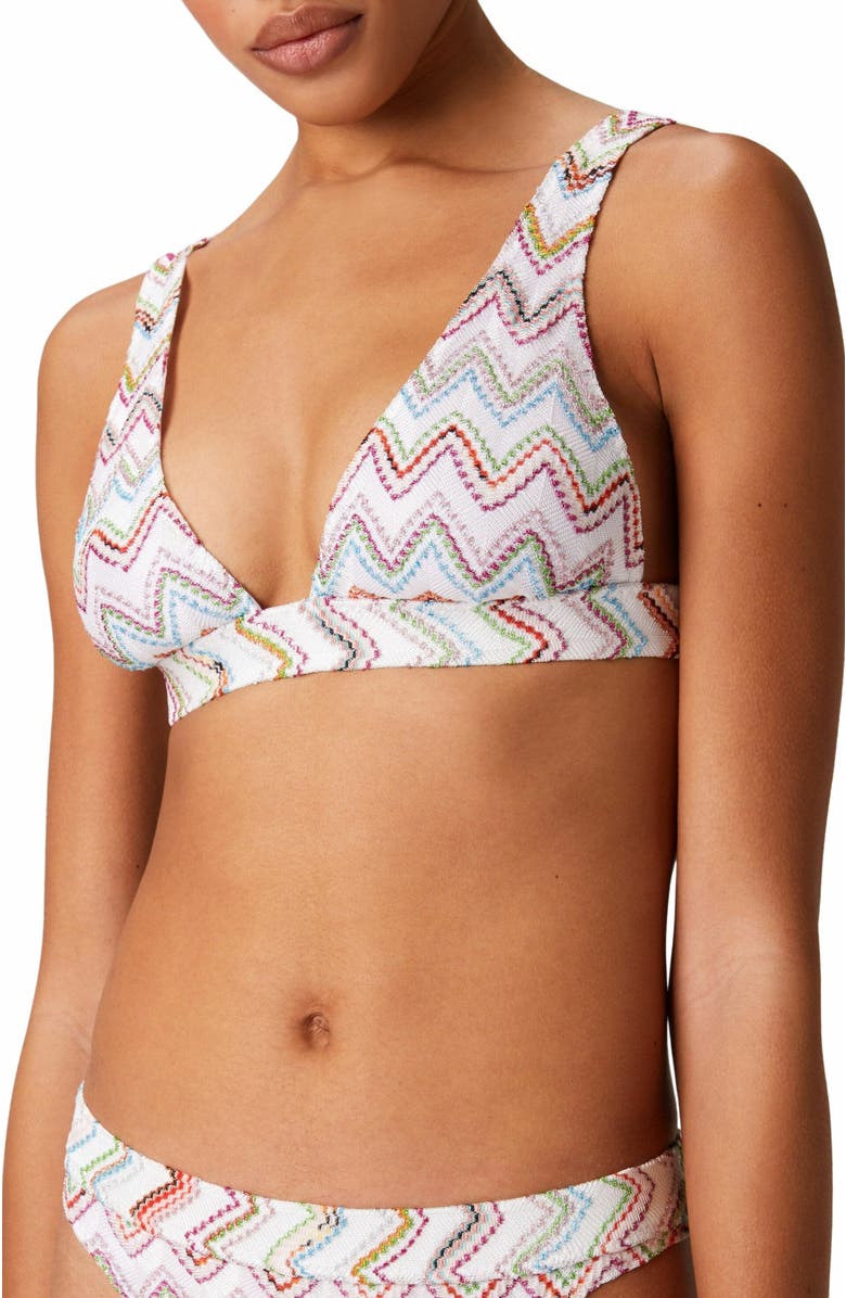 Missoni 3d Lamé Zigzag Bikini, Alternate, color, Multicoloured