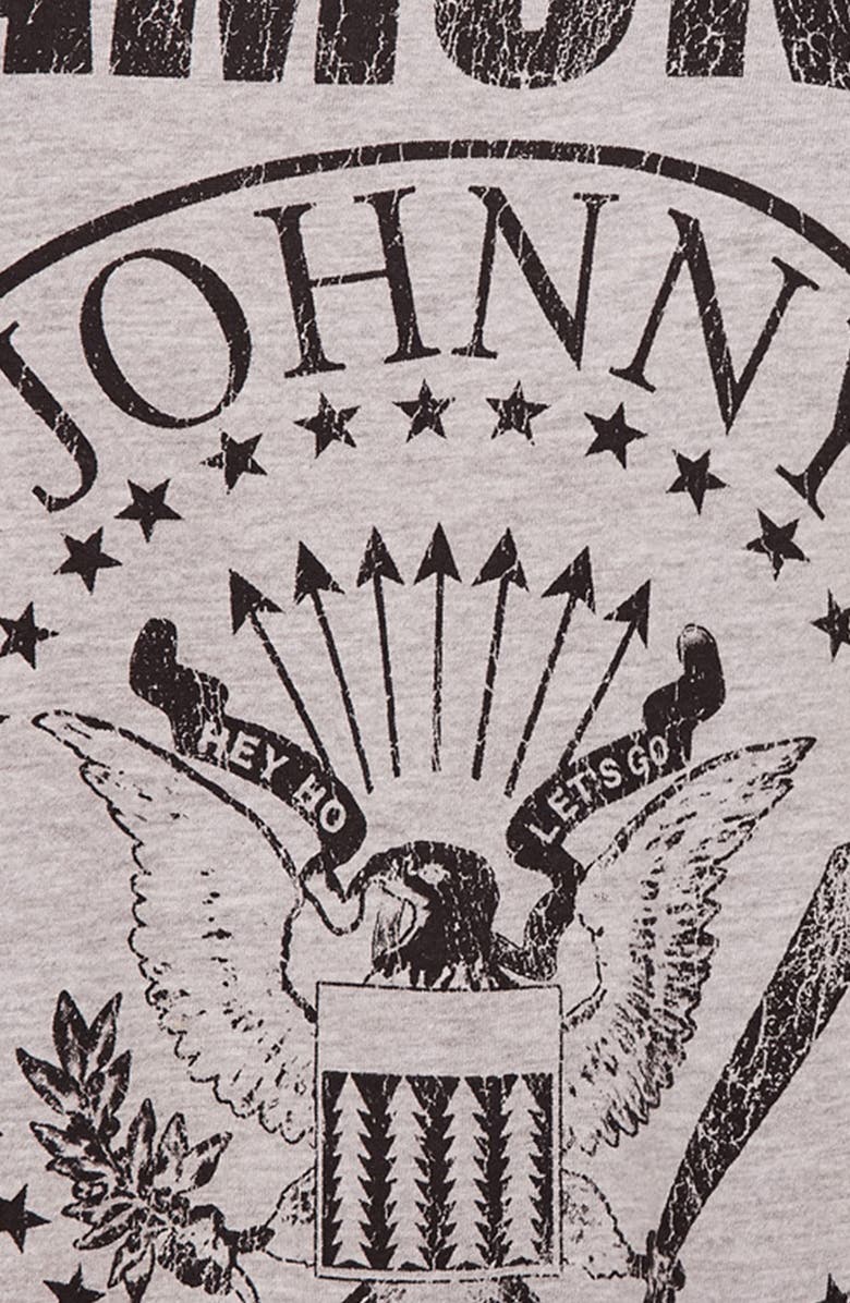 Missguided Ramones T-Shirt Dress, Alternate, color, 