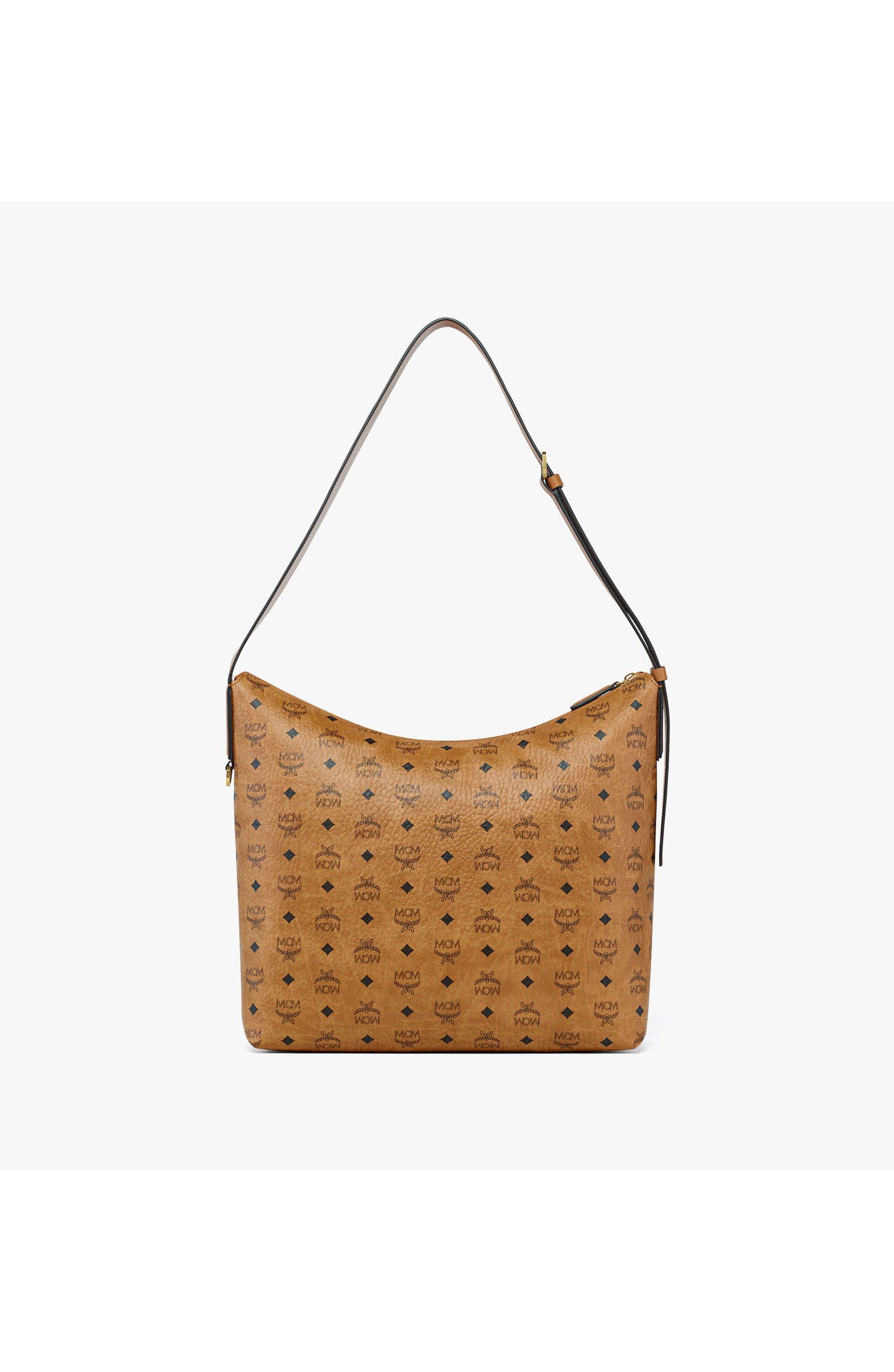 X-Large Aren Zip Hobo in Visetos, Alternate, color, Cognac