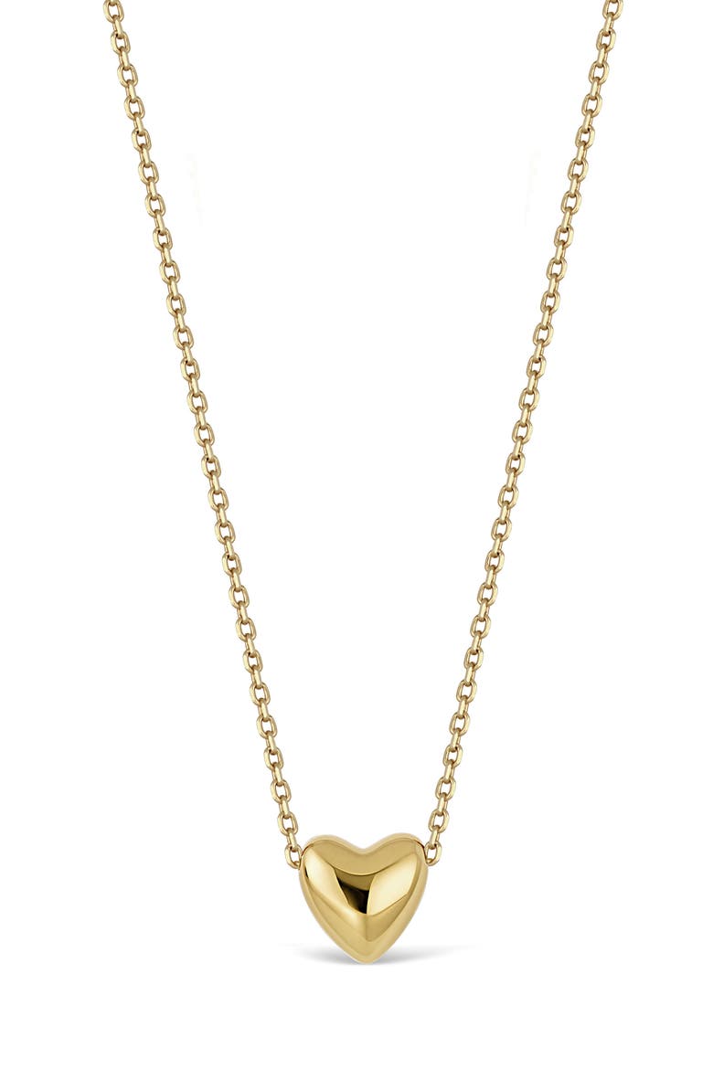 14K Gold Heart Pendant Necklace, Main, color, 14K YELLOW GOLD