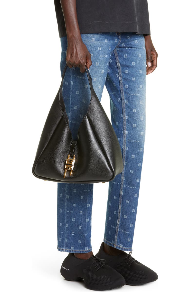 Givenchy Medium G-Lock Leather Hobo Bag, Alternate, color,