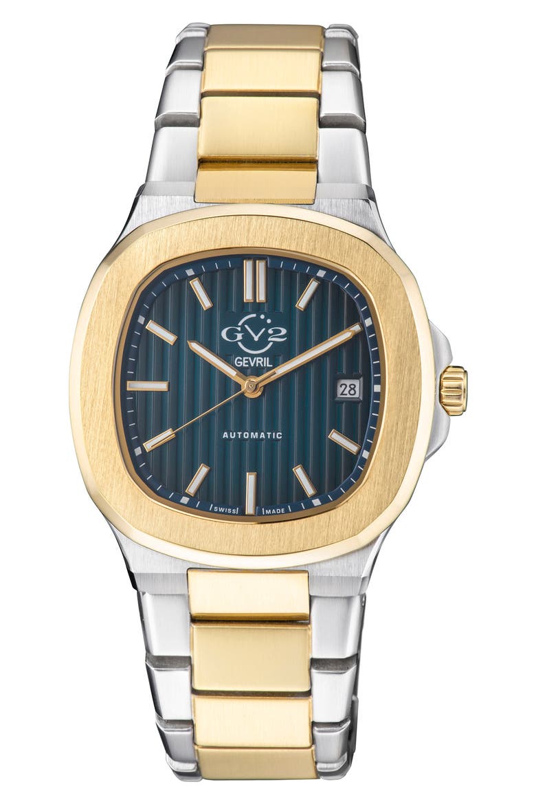 Men's Potente Swiss Automatic Stainless Steel Bracelet Watch, 40mm, Main, color, TWO TONED IPYG