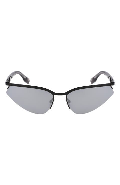 61mm Modified Rectangular Sunglasses