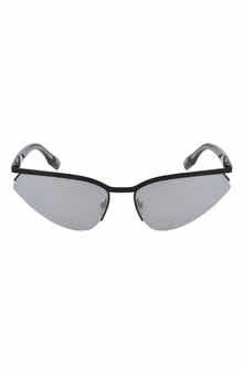 KARL LAGERFELD 61mm Modified Rectangular Sunglasses