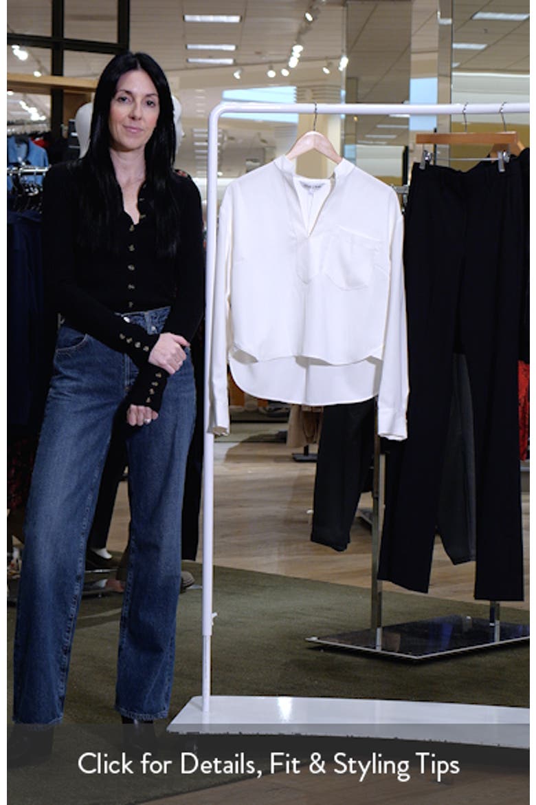 Dean Split Neck Long Sleeve Top video