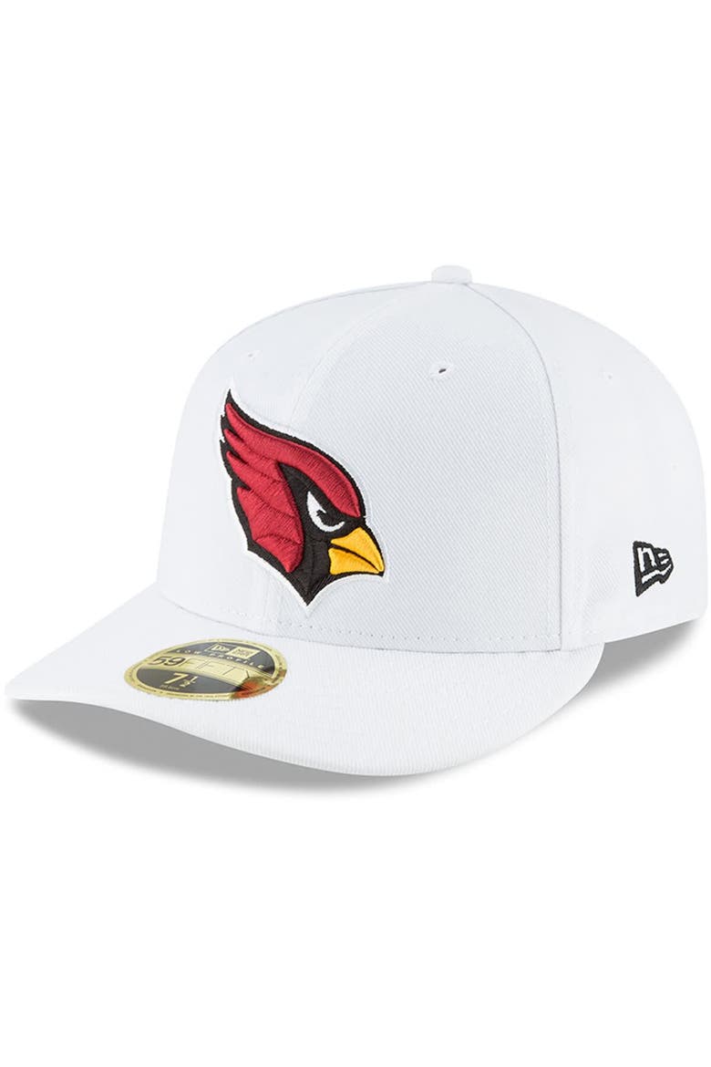 Men's New Era White Arizona Cardinals Omaha Low Profile 59FIFTY Fitted Hat, Main, color, White