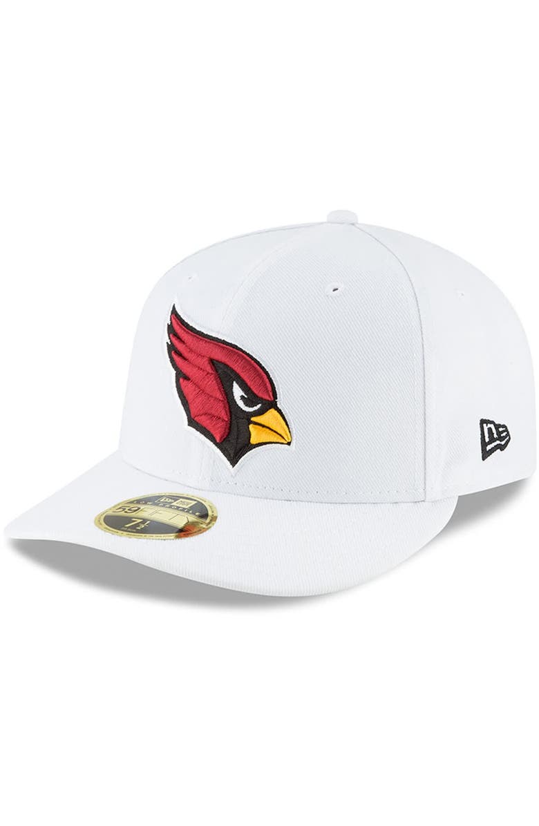 New Era Men's New Era White Arizona Cardinals Omaha Low Profile 59FIFTY Fitted Hat, Main, color, White