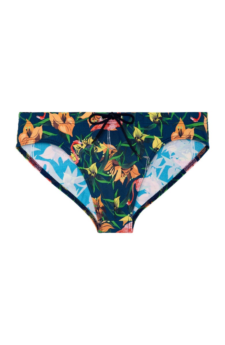 HOM Flamingo Swim Mini Brief, Main, color, 