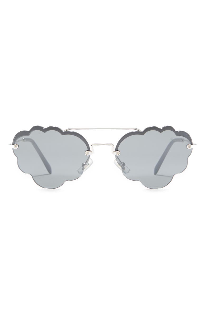 Miu Miu 58mm Irregular Fashion Sunglasses, Main, color,