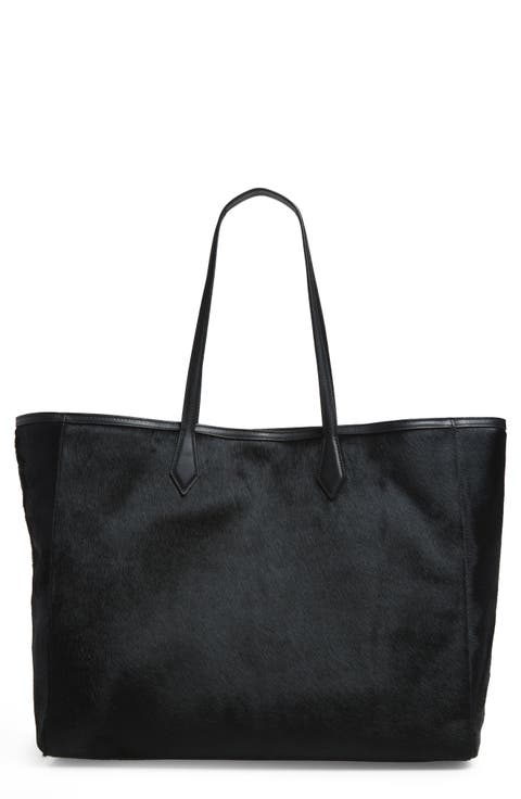Sofia Leather & Calf Hair Tote
