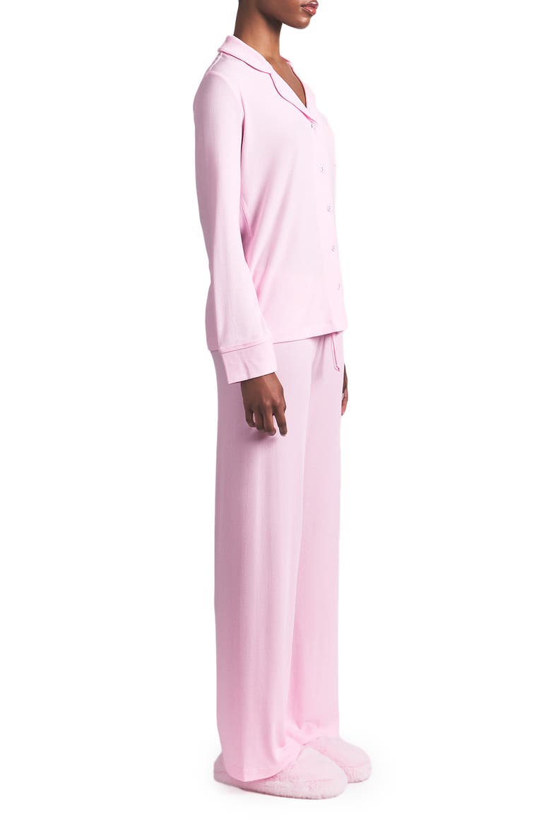 Soft Lounge Rib Sleep Set, Alternate, color, CHERRY BLOSSOM