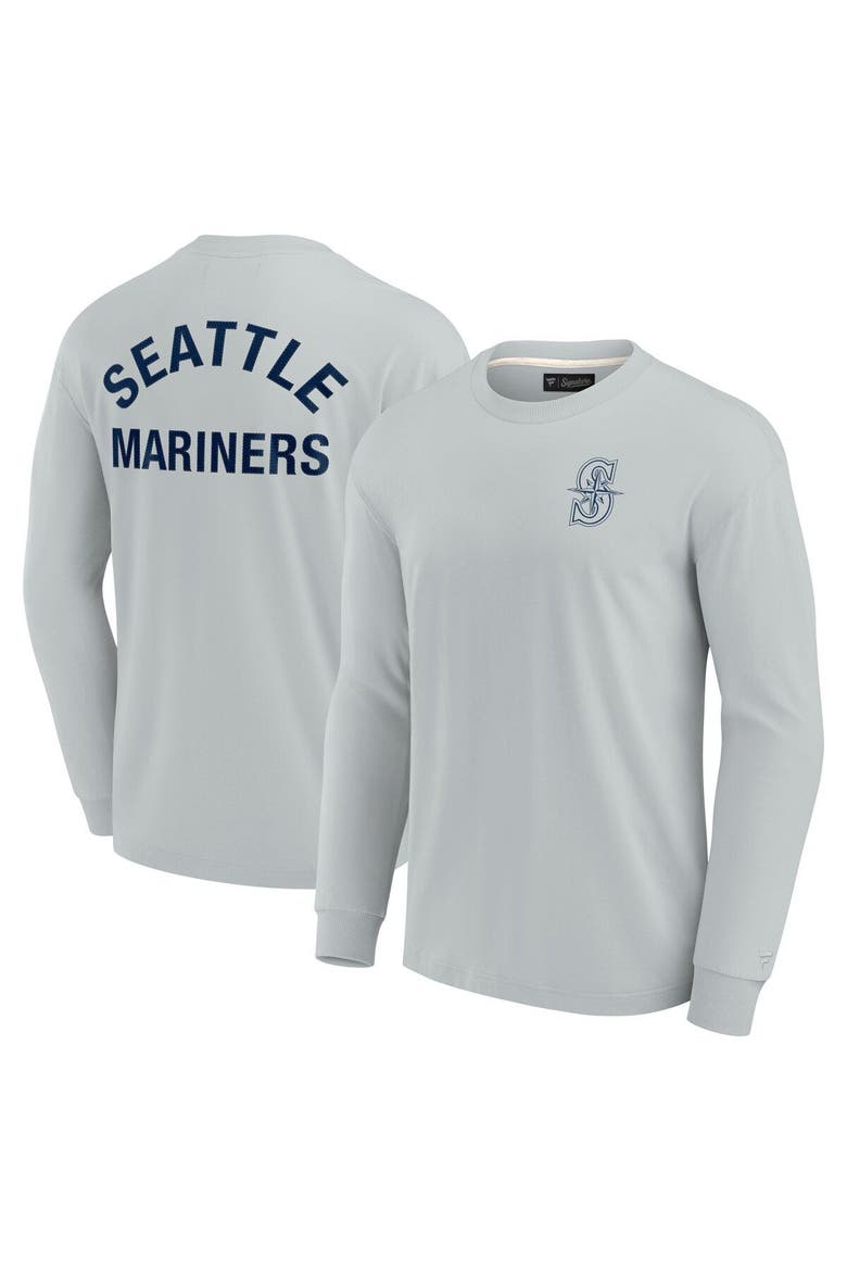 Unisex Fanatics Signature Gray Seattle Mariners Elements Super Soft Long Sleeve T-Shirt, Main, color, Gray