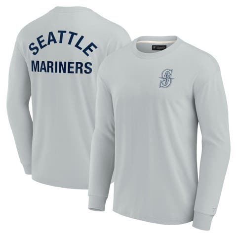 Unisex Fanatics Signature Gray Seattle Mariners Elements Super Soft Long Sleeve T-Shirt
