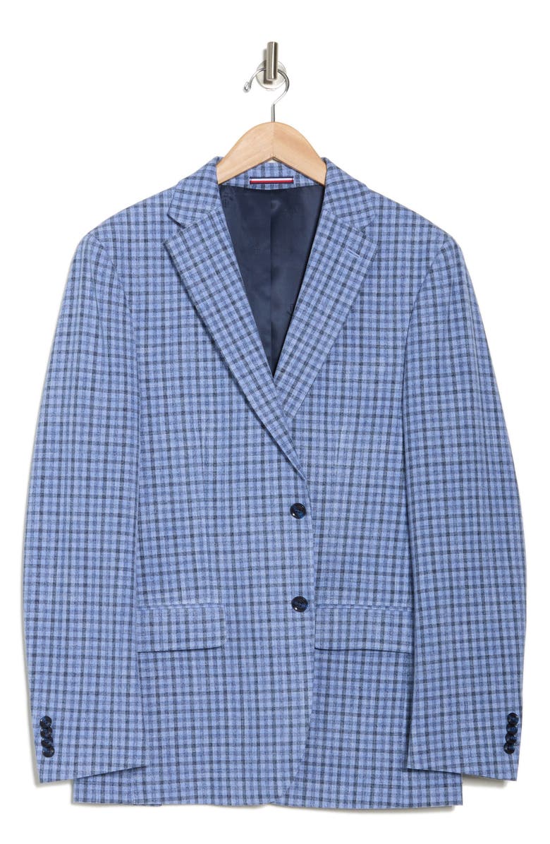 Tommy Hilfiger Grid Stretch Suit Jacket, Alternate, color, Blue/ Charcoal